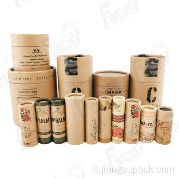 Packaging personalizzato confezione regalo per carta artigianale tubo di carta